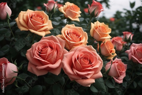 Pink roses background 