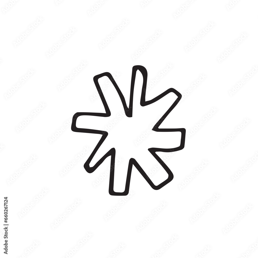 Retro Abstract Hand Drawn Shapes Organic line Retro Abstract Hand Drawn Shapes Organic line