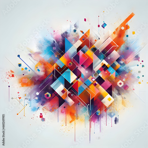 abstract background with splashes