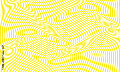Fototapeta Naklejka Na Ścianę i Meble -  abstract yellow horizontal stripe line wave pattern for wallpaper, poster.