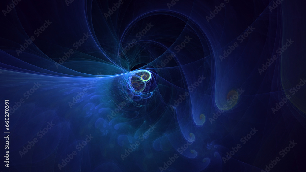 3D manual rendering abstract technology fractal background