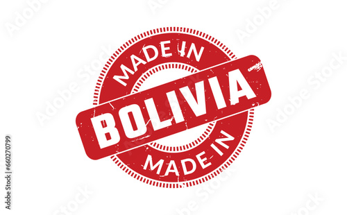 Made In Bolivia Rubber Stamp