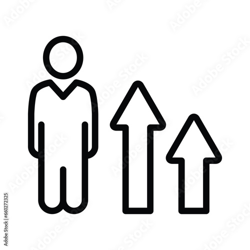 Business career development vector icon
