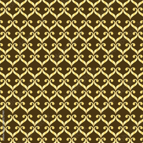 Golden abstract seamless background pattern vector 