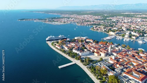 Zadar, old city, aerial view, Croatia