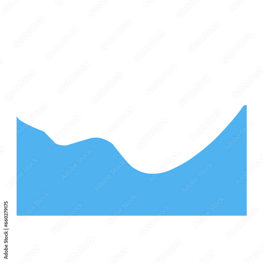 Obraz premium Blue Wave Border Frame 