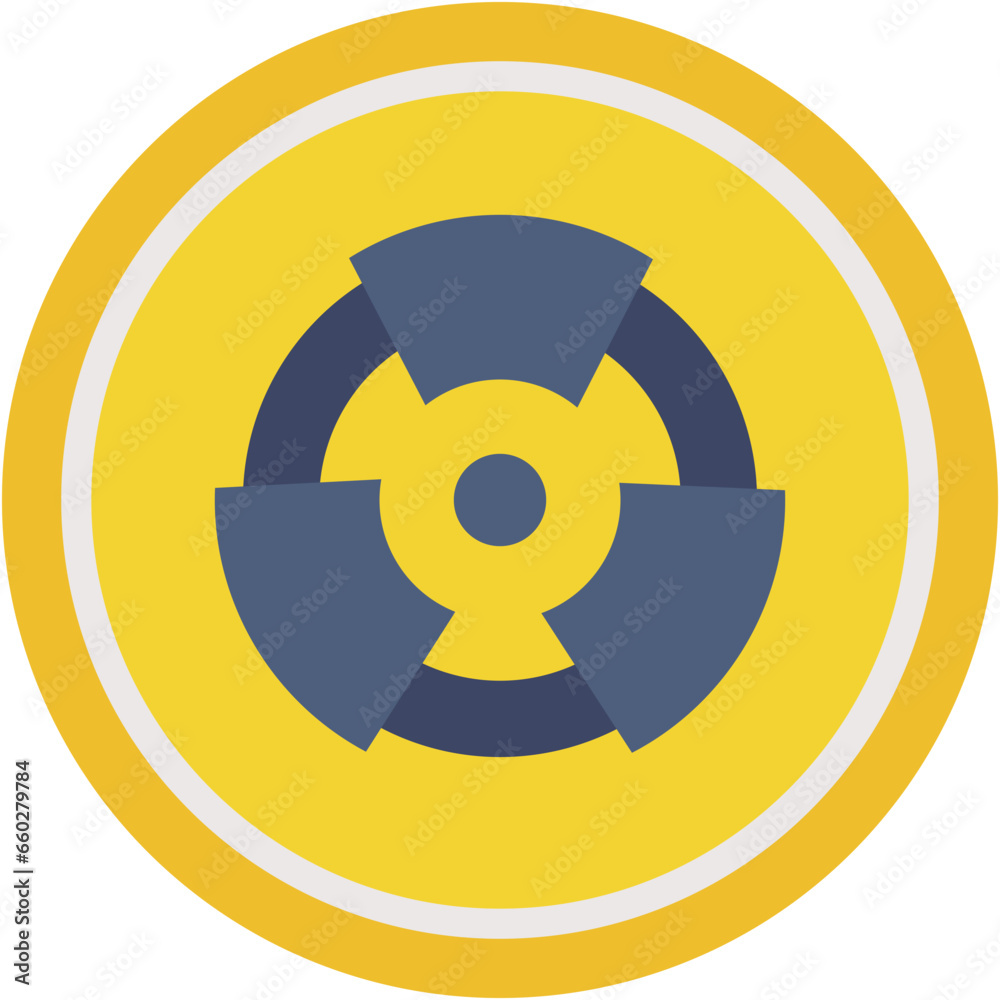 Vector Icon Nuclear Energy, Radiation, Alert, Radioactive, Healthcare, Environment Vector Icon Nuclear Energy, Radiation, Alert, Radioactive, Healthcare, Environment