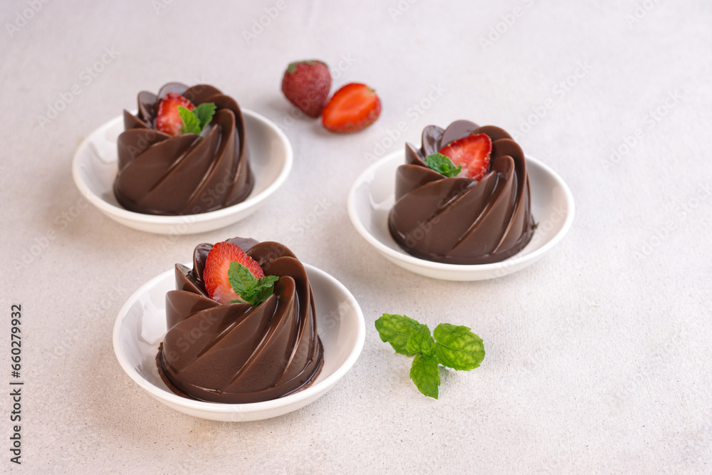 Agar Agar Coklat or Chocolate Pudding Agar Agar Coklat or Chocolate Pudding