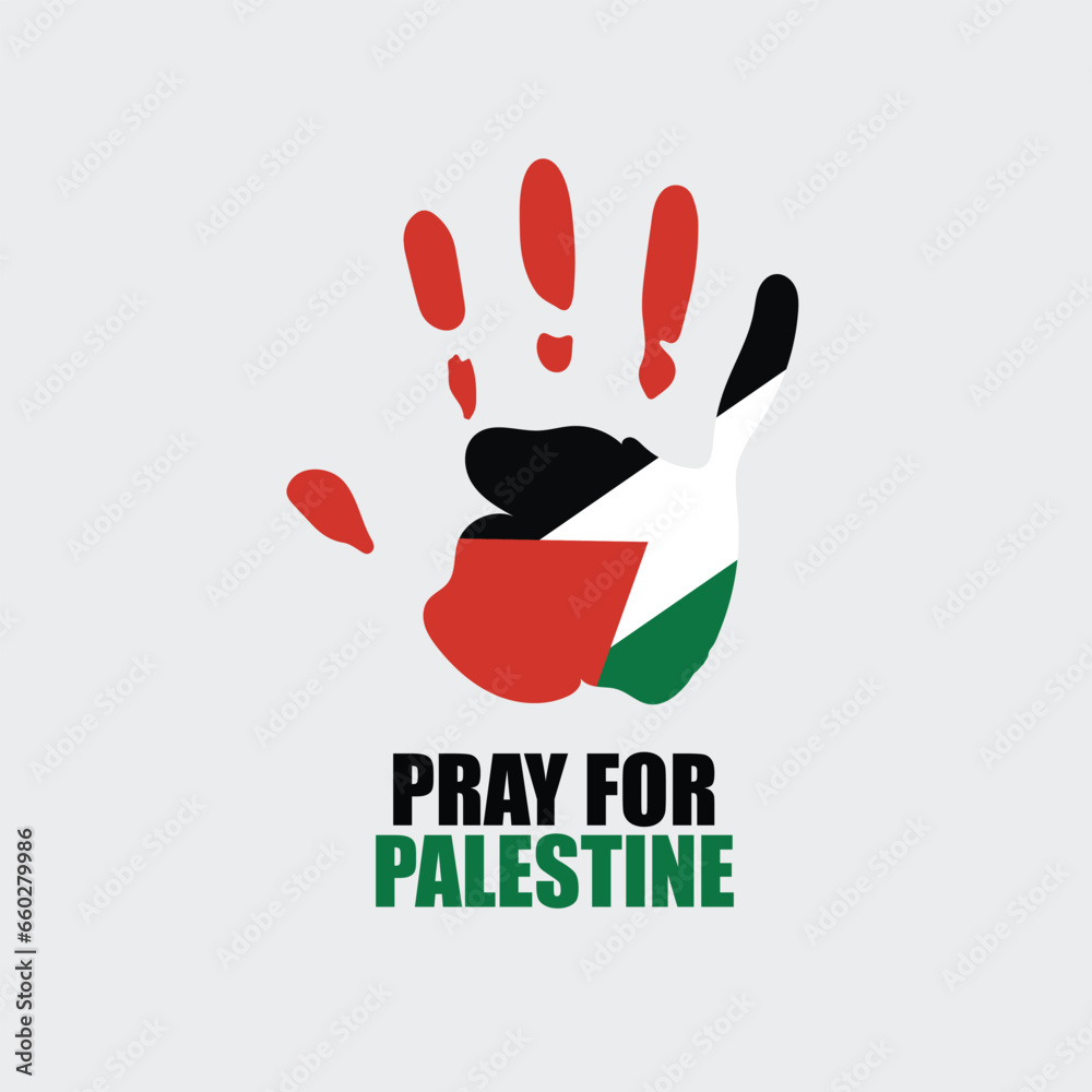Pray for Palestine Save Gaza, save Palestine vector background, poster, slogan, tshirt design