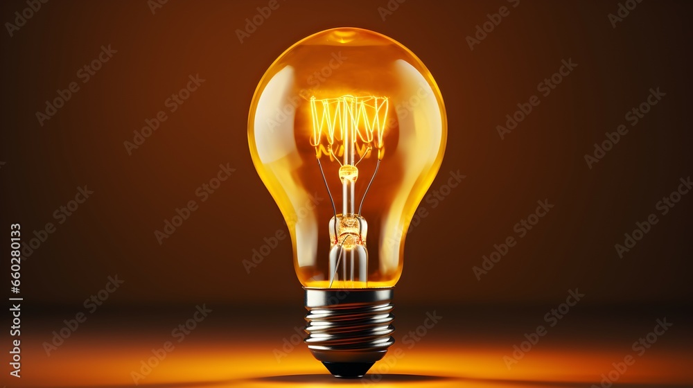 the yellow light bulb object is on the yellow light bulb object is on