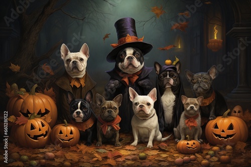 Pet Parade Delight  Whimsical Halloween Costumes  Created with Generative AI