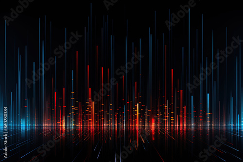 Digital code background, abstract digital, abstract futuristic cyberspace, dark gradient background