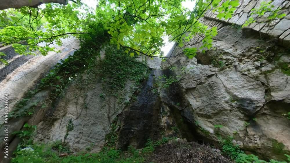 Historic Defensive Walls of San Marino. Wide Angle Slow Motion Footage. Historic Defensive Walls of San Marino. Wide Angle Slow Motion Footage.