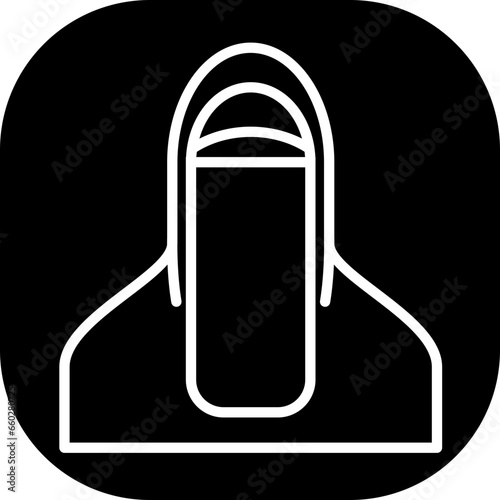 Niqab fashion muslim icon with black filled line outline style. niqab, muslim, arab, hijab, saudi, religion, islamic. Vector Illustration