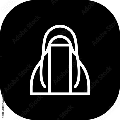 Niqab fashion muslim icon with black filled line outline style. niqab, muslim, arab, hijab, saudi, religion, islamic. Vector Illustration