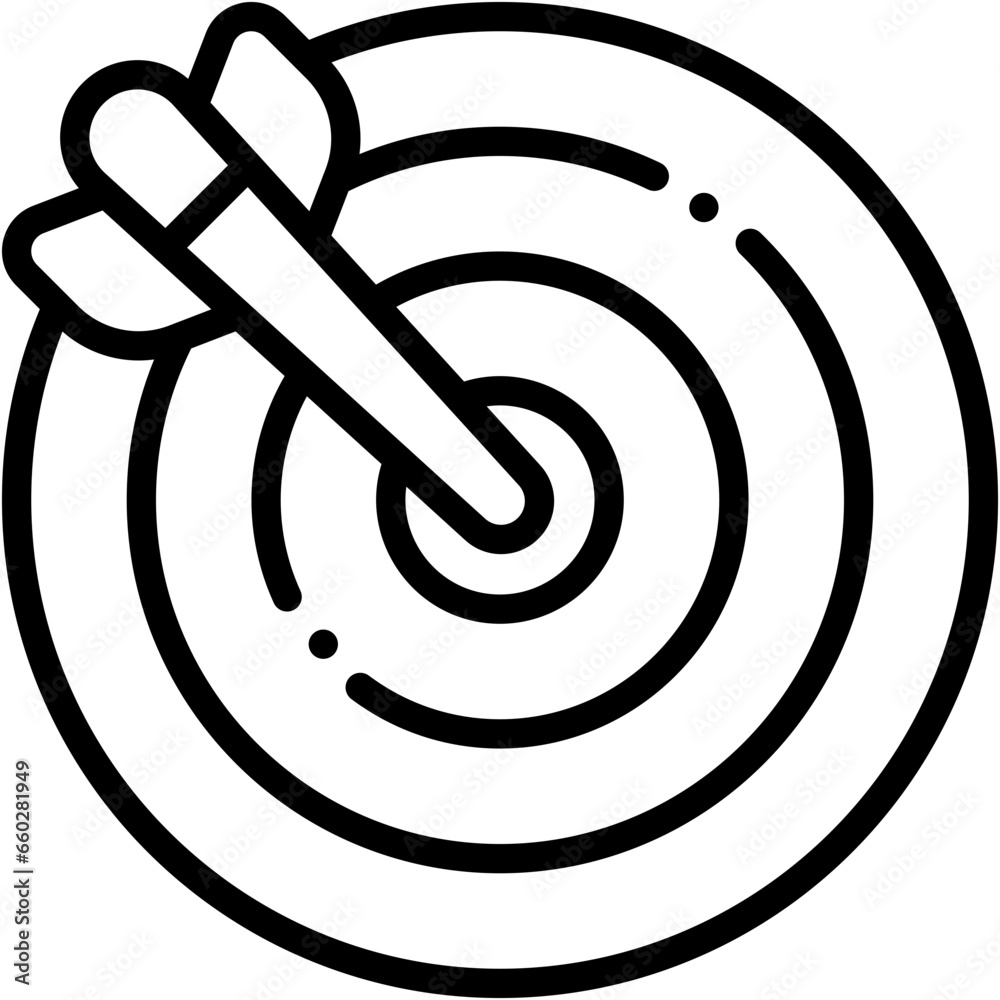 Vector Icon Goal, Target, Objectives, Challenge, Targeting, Focus Vector Icon Goal, Target, Objectives, Challenge, Targeting, Focus