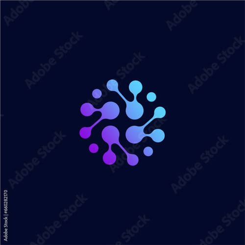 Brain tech logo vector