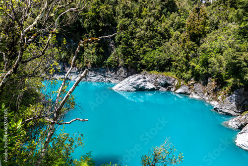 Hokitika Gorge in New Zealand.