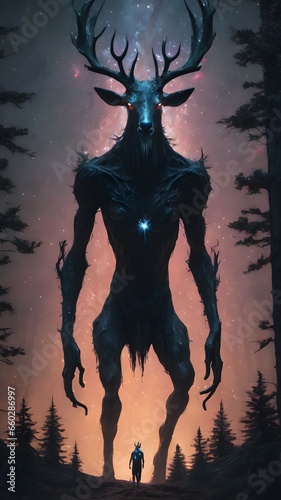 The Wendigo is a monster that lives in the forest  photo