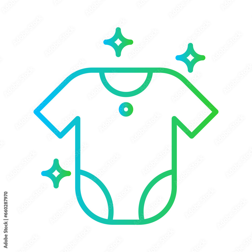 Hygiene cloth hygiene icon with blue and green gradient outline style. hygiene, clothes, clean, laundry, household, textile, wash. Vector Illustration Hygiene cloth hygiene icon with blue and green gradient outline style. hygiene, clothes, clean, laundry, household, textile, wash. Vector Illustration