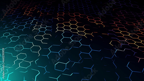 Hex backgrounds for networking background