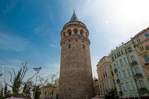 Galata Tower in Istanbul, Turkey.