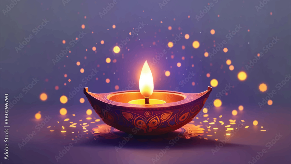 vector illustration of Traditional Pot lamp vector illustration of Traditional Pot lamp