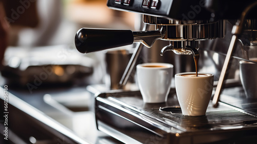 Coffee Machine Closeup Photography