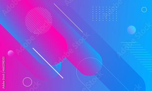 Abstract blue and pink geometric background. Vector illustration