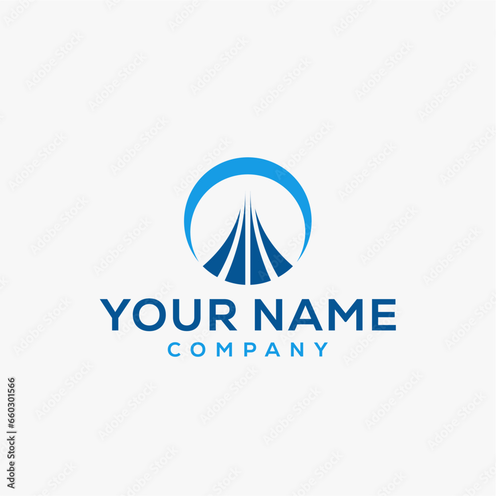 the business Financial Advisors Logo Design Template 