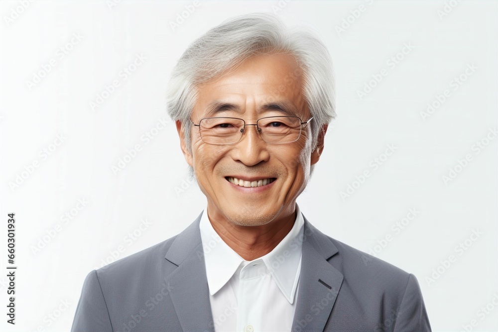 正面の日本人の男性シニアビジネスマンのポートレート写真(白背景・サラリーマン・スーツ・年配・社長・課長・部長・役職) 正面の日本人の男性シニアビジネスマンのポートレート写真(白背景・サラリーマン・スーツ・年配・社長・課長・部長・役職)