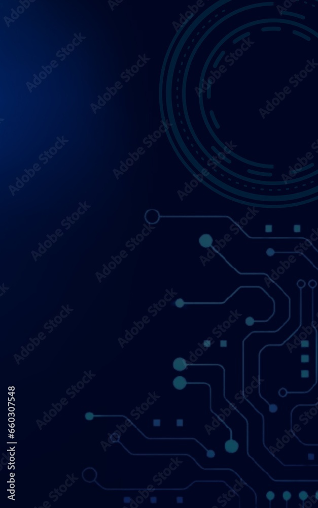 Light Blue Future Technology Book Cover Background 