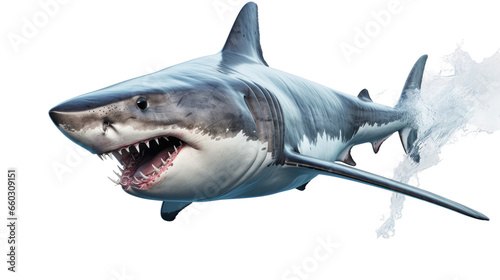 shark isolated on white 