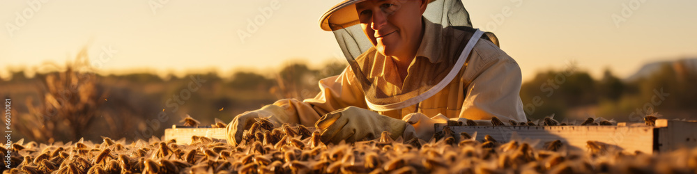 Obraz premium bee keeper