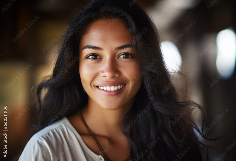 Portrait of a smiling woman isolated from the background Portrait of a smiling woman isolated from the background