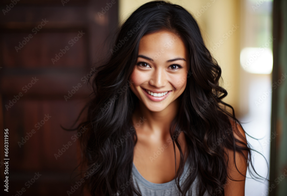 Portrait of a smiling woman isolated from the background Portrait of a smiling woman isolated from the background