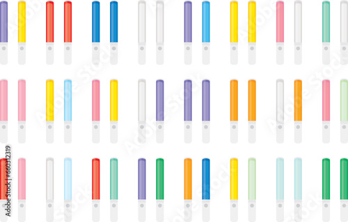 Illustration of a penlight set in flat design