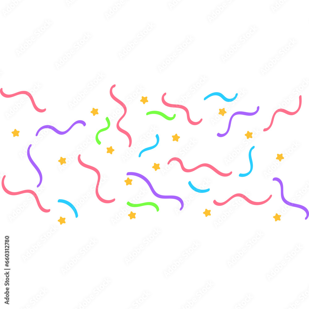 Naklejka premium Confetti