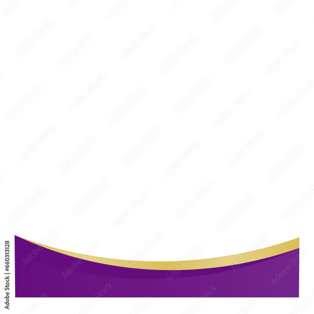 Purple and Gold Wavy Footer Purple and Gold Wavy Footer