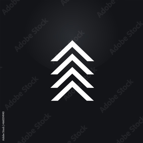 Fitness center monochrome glyph logo. Going up. Upward arrow. Design element. Created with artificial intelligence. Ambitious ai art for corporate branding, weight loss clinic, personal trainer