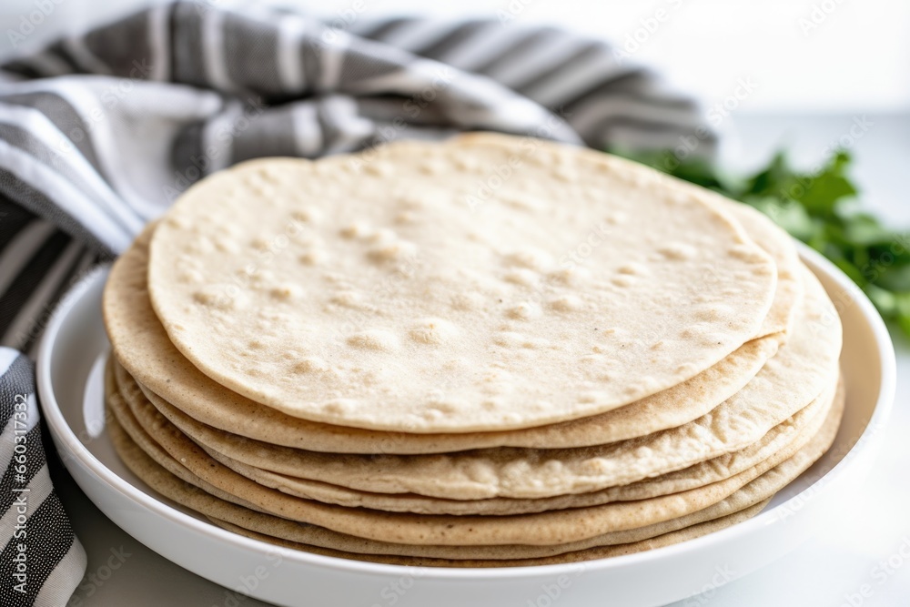 full pita bread ready to be filled with gyro ingredients full pita bread ready to be filled with gyro ingredients