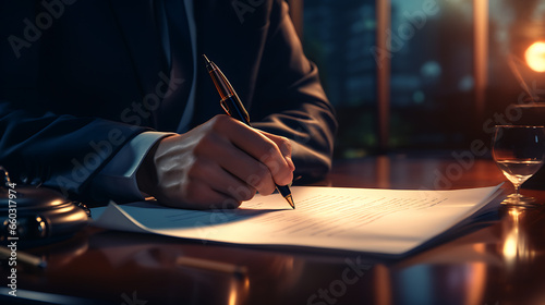 CEO Signing Documents