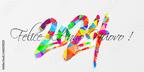 felice anno nuovo - buon anno 2024	