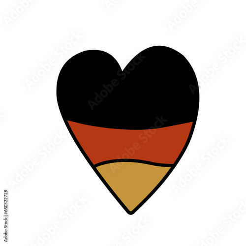 Free Download German Flag Heart - GFXLoad
