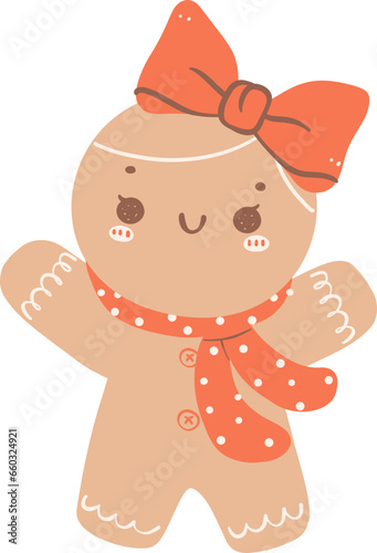 Cute gingerbread girl 