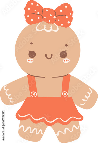 Cute gingerbread girl 