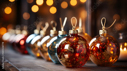 Close up of balls Decorativ...