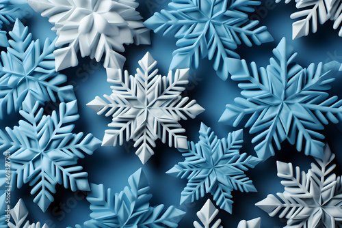 Close up ice snowflakes, wi...