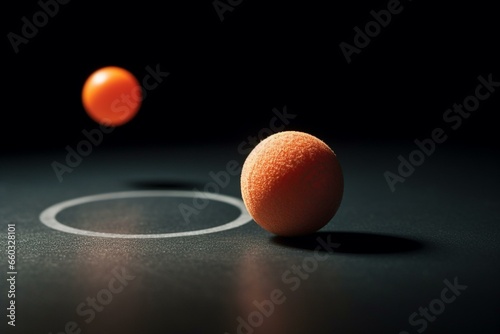 Ball close to target. Generative AI © Anais