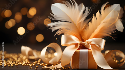 Christmas gift boxes, ribbo...